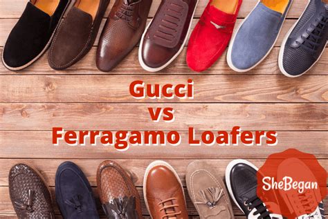 ferragamo vs gucci loafers|ferragamo vs gucci.